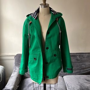 Joules waterproof & breathable kelly green jacket. Mariners Grade UK